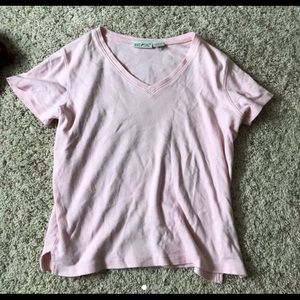 Baby pink v neck